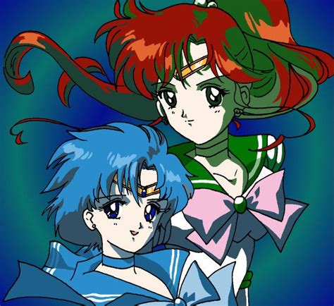 Sailor Mercury And Jupiter By Seiyaodango On Deviantart