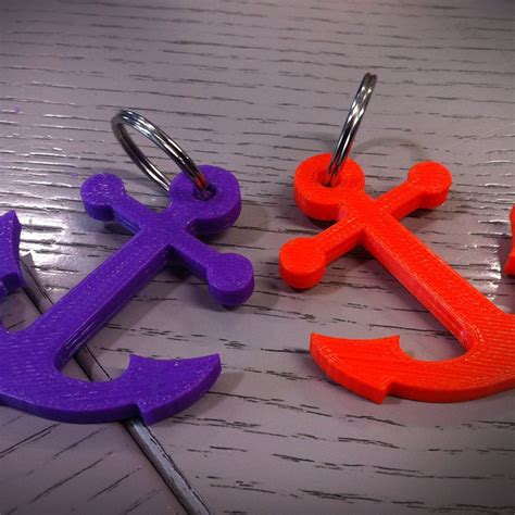 Free Stl File Anchor Key Chain ⚓・3d Printer Model To Download・cults