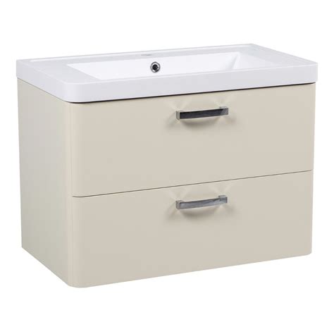 Hokku Designs Meuble lavabo sur pied simple avec plateau en céramique