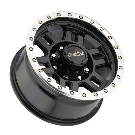 Vision Off Road 398 Manx Gloss Black W Machined Lip Wheels For Sale