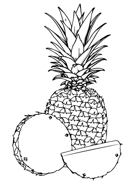 Coloriages D Ananas Coloringpagesonly