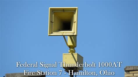 Federal Signal Thunderbolt 1000T Siren Test Full Alert Hamilton OH