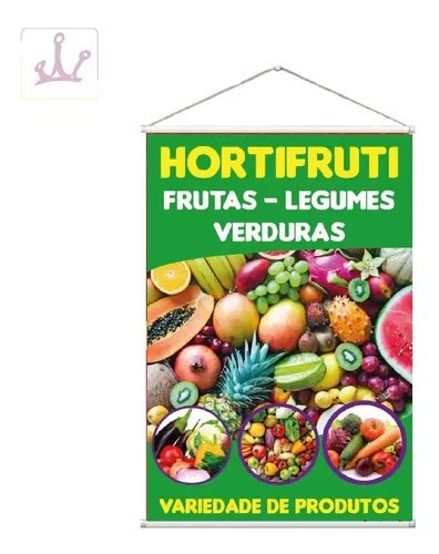 Kit 2 Placa Faixa Banner Hortifrúti frutas legumes verduras MercadoLivre