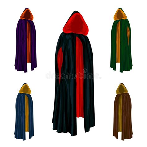 Vector Illustration Of Cloak With A Hood Stock Vector Illustration Of