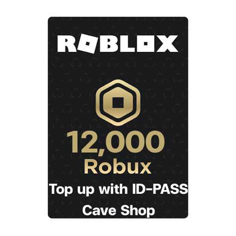 12000 Robux Top Up With Id Pass Roblox