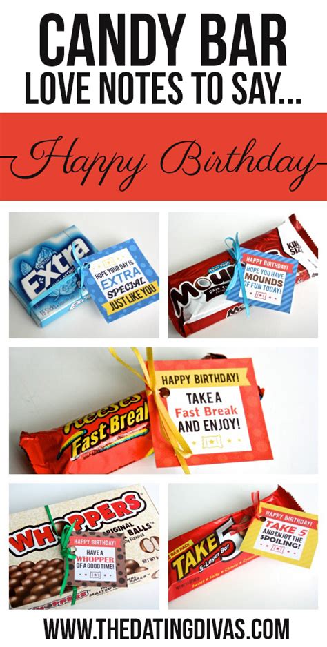 Free Candy Bar T Tags With Clever Candy Puns The Dating Divas