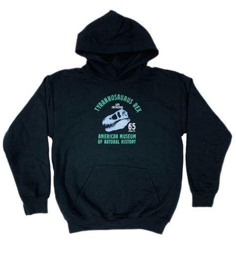 Youth Black Tyrannosaurus Rex Hoodie Amnh Store