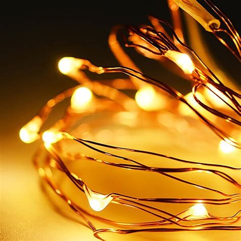 Perfect Holiday 30 LED Copper Fairy String Lights Battery Operated