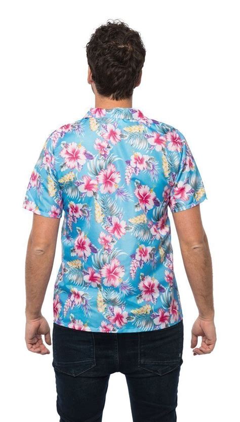 Hawaii Blouse Blauw Kai Feestbazaar Nl