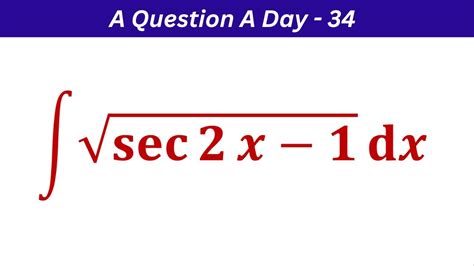 A Question A Day 34 Integration Jee Main Jee Advanced NDA