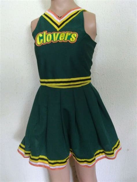 Clovers Bring It On Cheerleader Uniform Halloween Costume Football