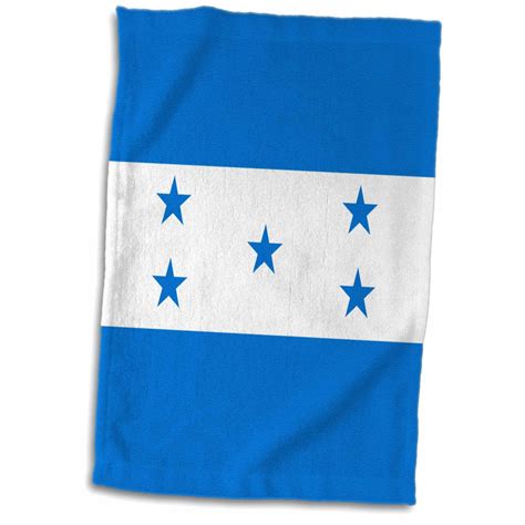 3drose Flag Of Honduras Blue White With Five Cerulean Stars United