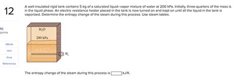 Solved A Well Insulated Rigid Tank Contains Mathr