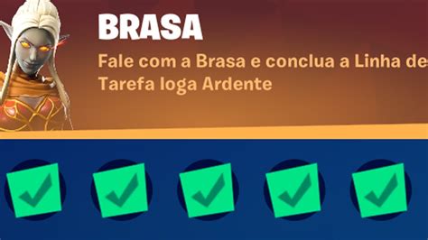 Fale A Brasa E Conclua A Linha De Tarefa Ioga Ardente Fortnite