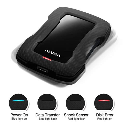 ADATA HD330 4TB USB 3 1 Shock Resistant Extra Slim External Hard Drive