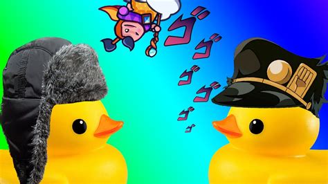 ДЖОДЖО УТКА vs УТКА В ШАПКЕ-УШАНКЕ | Duck Game/Tricky Towers - YouTube