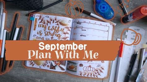 September Plan With Me Bullet Journal Set Up Coffee And Tea Collage