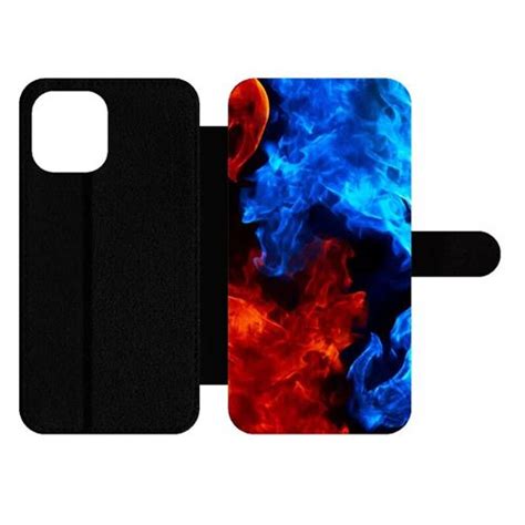 Etui My Kase Pour IPhone 12 Pro Max Flammes Simili Cuir Noir