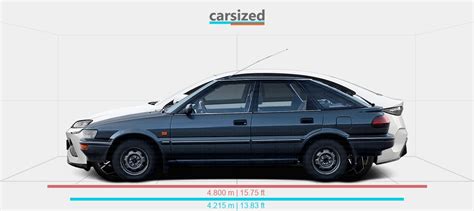 Dimensions Toyota Corolla 1987 1992 Vs BYD Seal 2022 Present