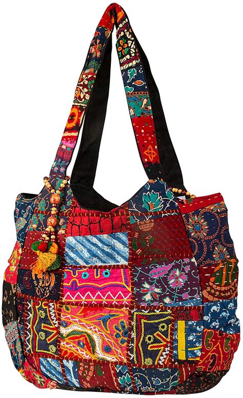 Tribe Azure Embroidered Large Tote Female Shoulder Bag Casual