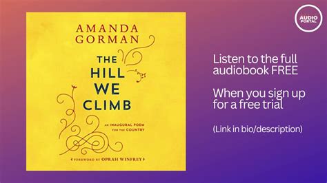 The Hill We Climb Audiobook Summary Amanda - One News Page VIDEO