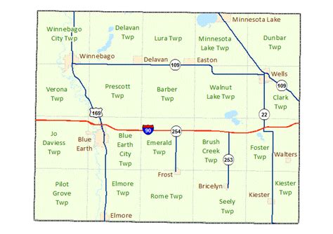 Faribault County Maps