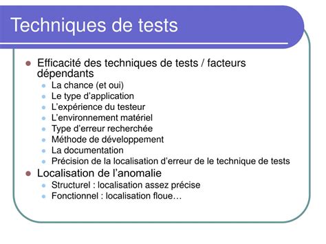 PPT Tests Et Validation Du Logiciel PowerPoint Presentation Free