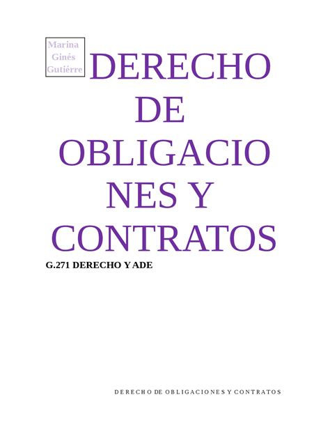 Derecho Civil Apuntes De Derecho Civil Docsity