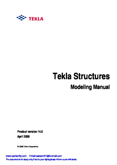 Tekla 20 Structure Modeling Tutorial PDFCOFFEE