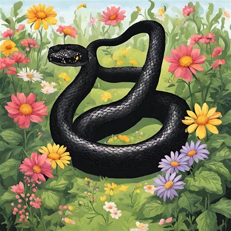 Flower Garden Snake Free Stock Photo - Public Domain Pictures