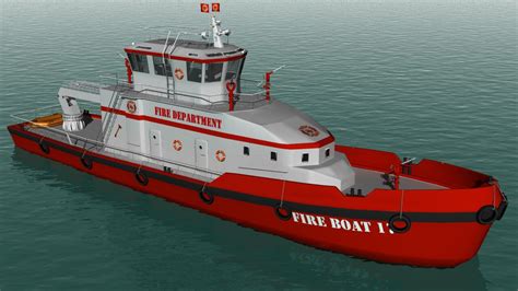 Fire Boat - 3D Model by Buncic