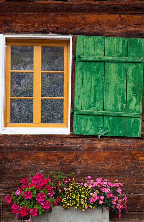 Rural Window Of A Swiss Cabin By Stocksy Contributor Victor Torres Stocksy