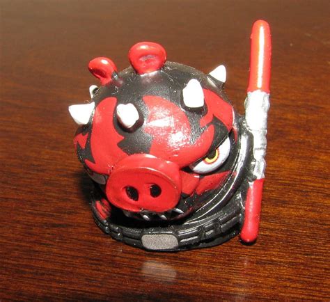 Star Wars Angry Birds Telepods DARTH MAUL PIG Sith Lord W QR Code EBay