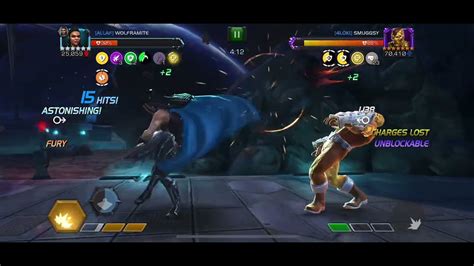 Mcoc Valkyrie Vs Shocker On Node 32 House Of Mirrors Ebb Flow Intercept Mighty Charge Youtube