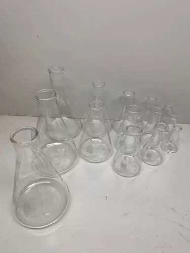 Karter Scientific 3 3 Glass Erlenmeyer Flask 14 Piece Se Vvk Meses