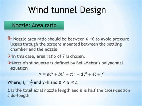 Wind tunnel design