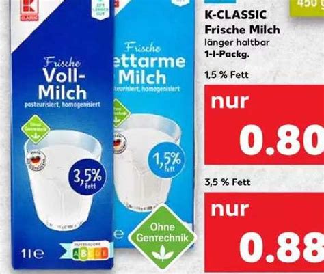 K Classic Frische Milch Angebot Bei Kaufland Prospekte De