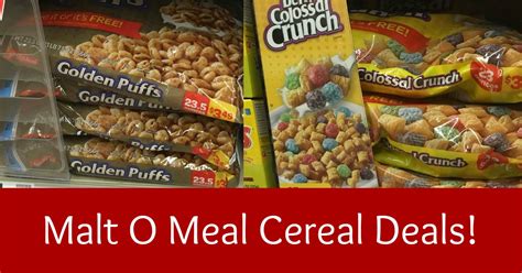 Post® Cereal Coupons - Malt O Meal Cereal Coupons