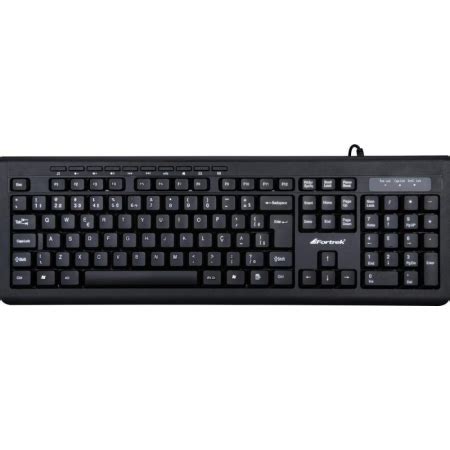 Teclado Gamer Fortrek Multim Dia Crusader Preto