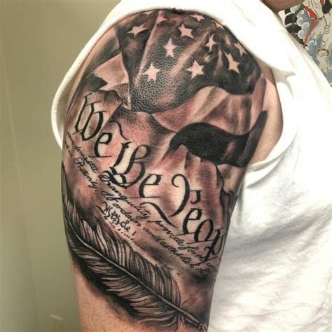 101 Best We The People Flag Tattoo Ideas That Will Blow Your Mind