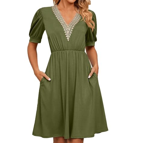 B91xz Plus Size Dresses For Women Summer Square Neck Ruffle Tiered