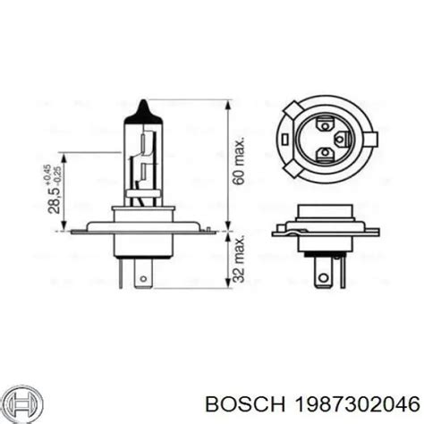 Галогенная лампа Bosch Rallye H4 P43t 12 В 1987302046