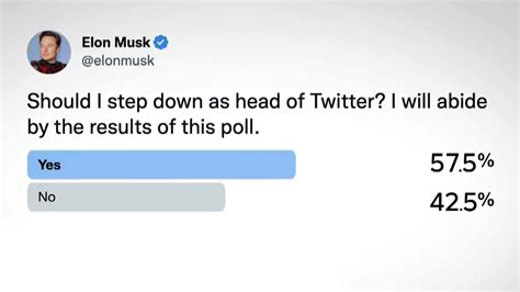 Elon Musk Stakes Twitter Ceo Job On Poll Cbc Ca