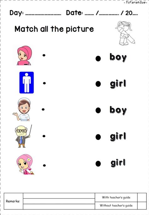 Boy & Girl worksheet | Activities for boys, Worksheets, Math for kids