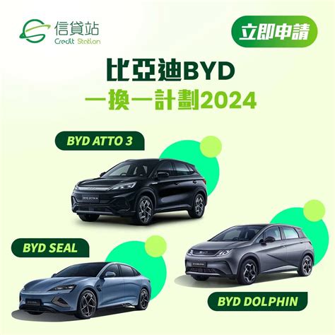 比亞迪 Byd 電動車一換一 Atto3、dolphin、seal 一換一價錢