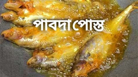 পাবদা পোস্ত রেসিপি পাবদা মাছের রেসিপি Youtube