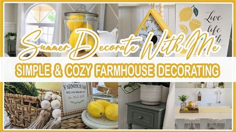 New Cozy Summer Decorate With Mefarmhouse Summer Decorating