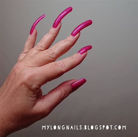 Long Nails Sophies Super Sexy Natural Long Nails 1