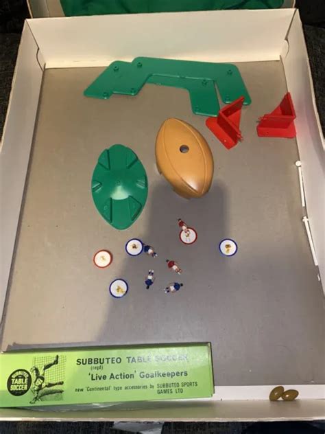 Tavolo Subbuteo Vintage Rugby Edizione Internazionale 1971 Incompleto