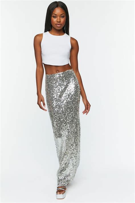 Sequin Maxi Skirt